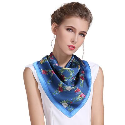 China Square Cheap Custom Design Your Own Silk Bandana Scarf Digital Printing for sale