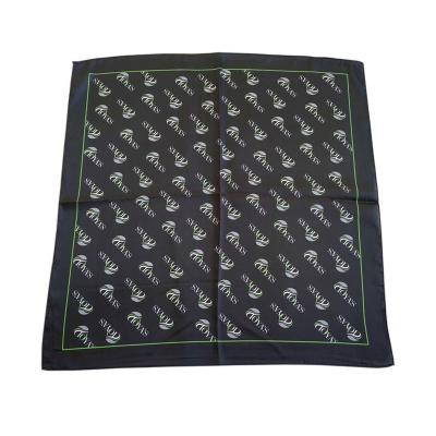 China New Fashion Custom Made Polyester Square Silk New Fashion Silk Scarf Sublimation Heated Print Polyester Bandana Scarf for sale