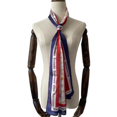 China New Custom Passionate Polyester Silk Sublimation Printed 100 Polyester Scarf for sale