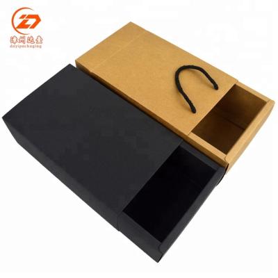 China Handmade Different Colors Custom Size Custom Size Alibaba Kraft Paper Box for sale