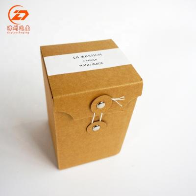 China New Product Recyclable Wholesale Recyclable Kraft Paper Luxury Candle Box for sale