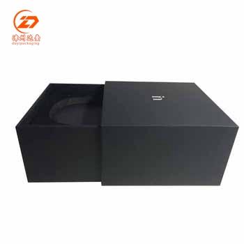 China Wholesale Custom Luxury Handmade Small Paper Gift Sliding Black Box From China Factory for sale