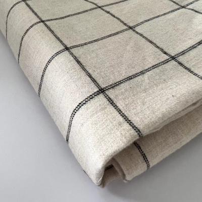 China Breathable High Quality Blend Brush Cotton Yarn Dye Two Side 100% Flannel Fabric For Clothes for sale