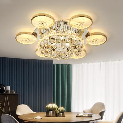 China Crystal Fancy Hanging Light Modern Modern Acrylic Ceiling Lamp Hotel Ceiling Light Living Room for sale