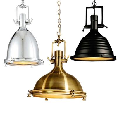 China Hot Selling Simple And Elegant American Industrial Style Retro Loft Chandelier Iron Chrome Style Pendant Lights for sale