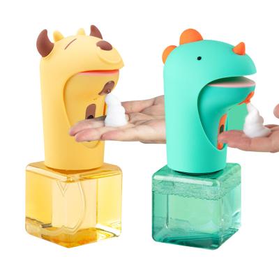 China Foam Automatic Soap Dispenser Cute Cartoon Foam Soap Dispenser Battery Kids Type Soap Dispenser for sale