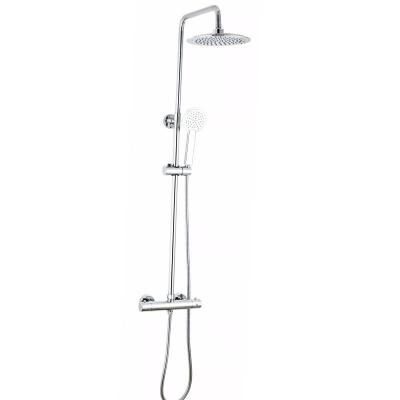 China With Sliding Bar Bathroom Shower Set Modern Chrome Plated Shower Set Craft Washroom Home Shower Set for sale