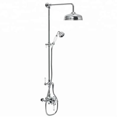 China With Slide Bar UPC 3 Function Cold Hot Water New Design Ss304 Promotional Wall Mounted Bathroom Shower Mixer for sale