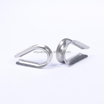 China Yard Stainless Steel Manufacturers Produce High Quality Wire Rope Dice Sleeve Triangle Ring Chicken Heart Ring for sale