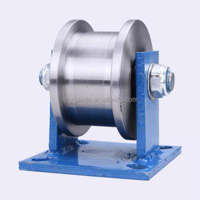 China Modern Steel Yard U Groove Electrical Wire Rope Cable Rope Pulley For Steel Cable for sale