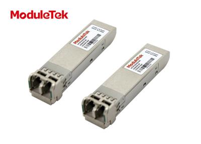 China 10GBASE - ZR 1550nm SFP+ Optical Transceiver LC Connectors 80km SMF for sale