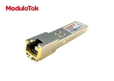 China 1.25GBd Gigabit Ethernet 1000BASE - T SFP Rj45 Transceiver 100m for sale