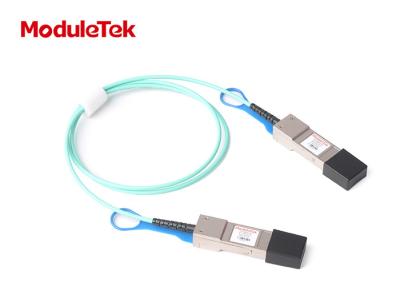 China 100G Active Optical Cable 100m 100G QSFP28 to 100G QSFP28 Quadwire for sale