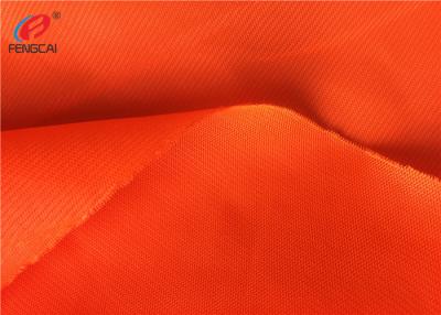 China Orange Color 100% Polyester Police Uniform Fluorescent Material Fabric for sale