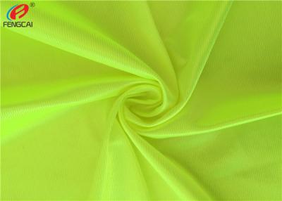 China Yellow Shiny Dazzle 100% Polyester Tricot Knit Fabric For Basketball Uniform for sale