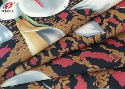 China 4 Way Stretch Polyester Spandex Fabric , Elastic Printed Fabric For Bikini for sale