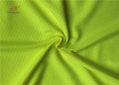 China Plain Deyed Sports Mesh Fabric Clothing Material Knitting Shrink - Resistant for sale