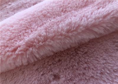 China 300GSM Polyester Faux Rabbit Fur Fabric For Slipper Making for sale