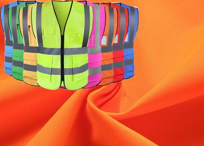 Chine Tissu matériel fluorescent de gilet réfléchissant de sécurité pour l'usage de travail à vendre