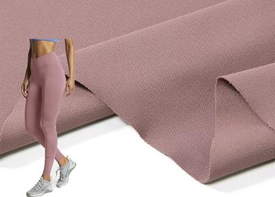 China Schnelles trockenes nacktes Gefühl Yoga-Gamaschen-Polyester Spandex-Gewebe Elastane zu verkaufen