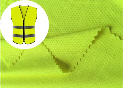 China 100% Polyester Fluorescent Material Fabric High Visibility For Worker Wear for sale