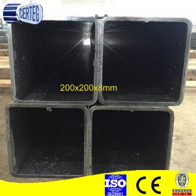 China Structural Pipe 200x200mm Structural Square Hollow Construction Section Steel (HSS) for sale