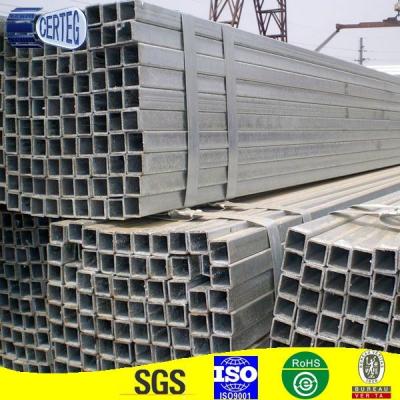 China 1x1 Inch Structure Pipe Galvanized Steel Pipe / Steel Pipe Galvanized Square Pipe for sale