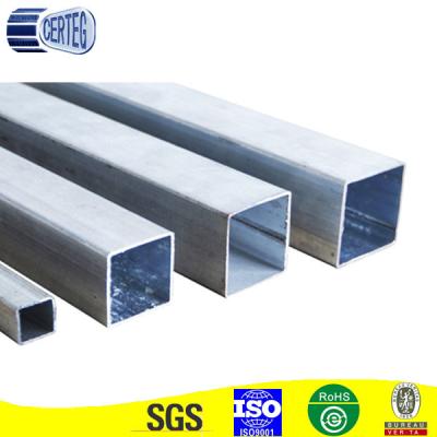 China Structural Pipe Metal Building Materials 4 Inch Galvanized Square Steel Tube Price for sale