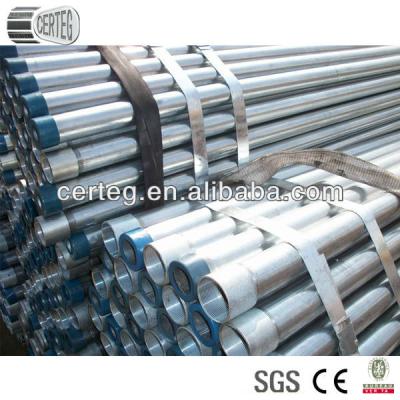 China Structure pipe common carbon hot dipped round galvanize pipe in standard sizes gi steel pipes for sale