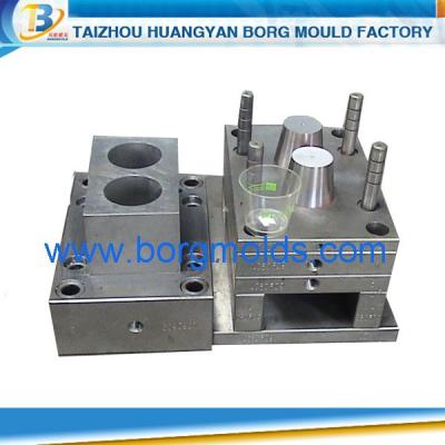 China Plastic Thin Steel 2 Cavities Wall Cup Mold With Hot Runner / Injection Molding /cup Mold for sale