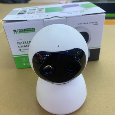 China Human Motion Tracking HD 1080P Dome WIFI IP Camera AI CCTV Camera AI Dual-Lens Dual-Lens Face Detection Home Outdoor Wireless IP Camera for sale