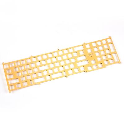 China Custom Aluminum CNC Keyboard Multicolor Foil Anodizing CNC Milling Mechanical Keyboard Cases for sale