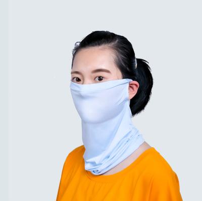 China Multifunctional Outdoor Summer Protective Polyester Voile Scarves Pure Breathable UV Bandana For Women for sale