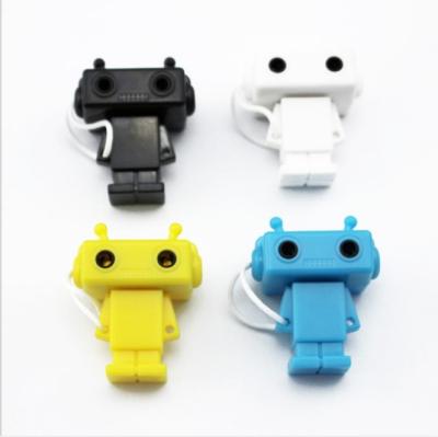 China audio & Video 3.5mm Audio Adapter And Splitter Novelty Robot Shaped for sale