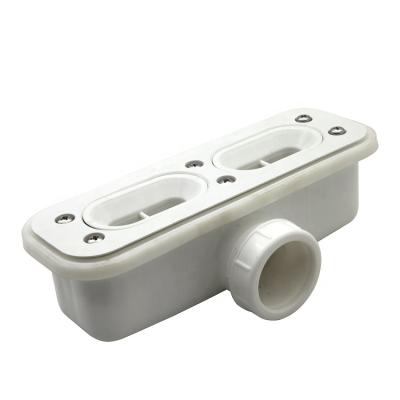 China GUIDA 718036 Modern Plastic Linear Shower Drain With Outlet 40mm For Shower Room Tray Drains for sale