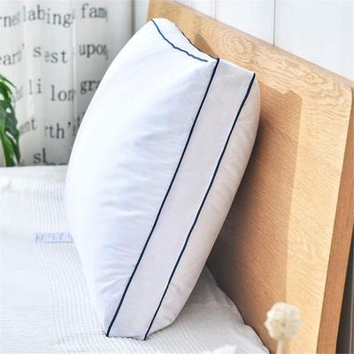 China White Goose Feather Bed Pillow Anti Dust Mite Down Pillow Hypoallergenic Pillows For Side And Back Sleepers for sale