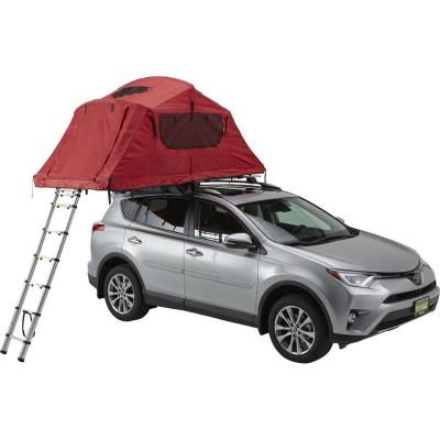 China Straight Bracing Type Tour Car Tent Hard Shell Rooftop Tent Foldable Car Top Travel Tent for sale