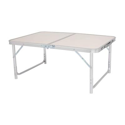 China Easy To Carry 3ft Furniture Table No Chair Camping Desk Table Aluminum Frame Height Adjustable Table for sale