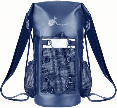 China Waterproof Backpack Rolltop Keep Dry Gear Bag 30L For Boating for sale