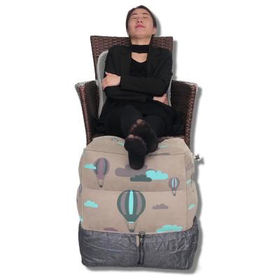 China Pillow/chair/bed for sleeping during the long journey on the train/single/car/bus anti-static multifunctional inflatable leg/foot support/baby rest for sale