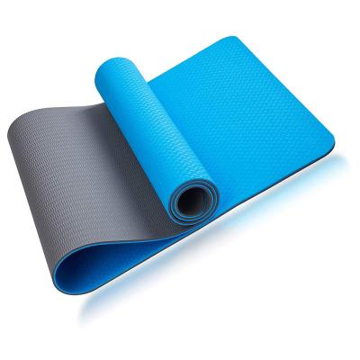 China Durable Tape Yoga Mat for Women Fitness High Density Exercise Mat Non-Slip Anti-Tear Workout Mat with Strap for Home Gym, Pilates, Floor for sale