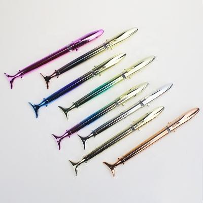 China New Cute Pen Rainbow Color Body Cartoon Shark Fountain Pen kugelschreiber Student School Office Gift For Student Children for sale