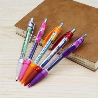 China Cheap high quality promotional pen customize advertise timing to pull our banner tip ball pen for sale for sale