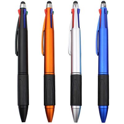 China Pen Custom 4 Color Promotional Pen in Multicolor Pen Medium Stylus Pen Tip for iPad for sale