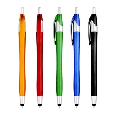 China Pen Factory Promotional Contact Ball Custom Ballpoint Pen Simple and Elegant Javelin Style Logo Stylus Pen for sale