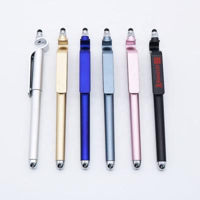 China Promotional Cheap Promotional Cell Phone Unique Custom Holder Ballpoint Pen Plastic Pen for sale