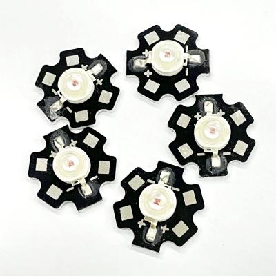 China Star Board Convex 1W 3000K 3200K With Pad 3.1-3.3v High Power SMD LED Warm White Emitting Color for sale