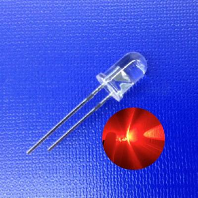 China 5mm 620nm Red Color 45deg 13000mcd High Intensity LED Diode For Safety Traffic Light for sale