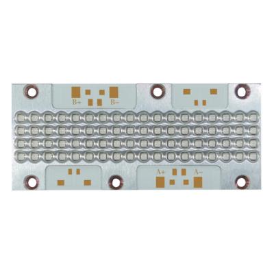 China 365nm 176W High Power 71*31mm 10-12W/cm2 30deg / 60deg SMD Copper Board COB LED Module For Curing for sale