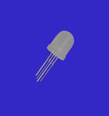 China 12V 10mm Addressable LED Diode R G B Dream Color Diffused Lens 3-In-1 WS2812B Short Pins Pixel LED Diode for sale